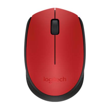 Mouse Logitech M170 Inalámbrico Plug and Play USB Color Rojo