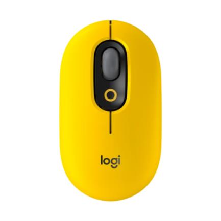 Mouse logitech pop inal&aacute;mbrico con funci&oacute;n emojis personalizable 1000dpi color blast