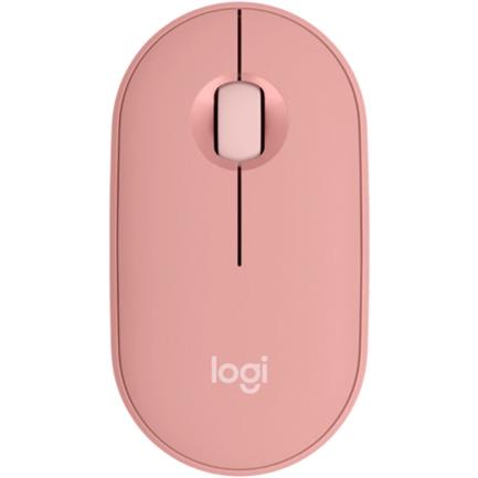 Mouse logitech pebble 2 m350s inal&aacute;mbrico bluetooth 4000dpi color rosa