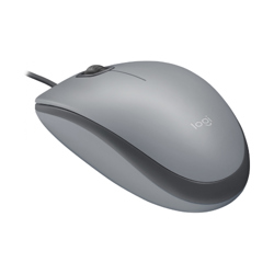 Mouse Logitech Alambrico M110 Silent Gray - Vista 8