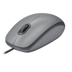 Mouse Logitech Alambrico M110 Silent Gray - Vista 10