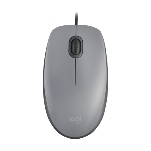 Mouse logitech alambrico m110 silent gray
