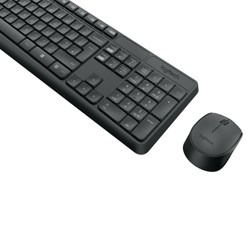 Kit Teclado y Mouse Logitech MK235 Inalámbrico USB Color Negro - Vista 2