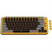 Teclado Logitech POP KEYS Inalámbrico con Función Emojis Personalizables Blast Color Amarillo-Negro - Vista 2