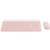 Teclado y Mouse Logitech MK470 Inalámbrico Nano Receptor USB Color Rosa - Vista 9