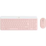 Teclado y Mouse Logitech MK470 Inalámbrico Nano Receptor USB Color Rosa - Vista 2