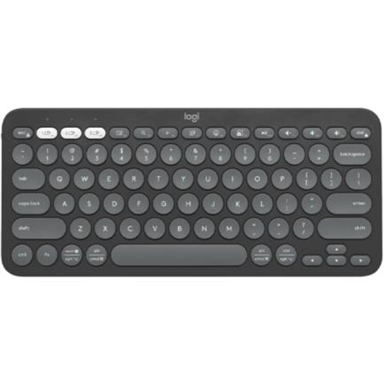 Teclado bluetooth logitech pebble keys 2 k380s emparejamiento multidispositivo inalámbrico color grafito