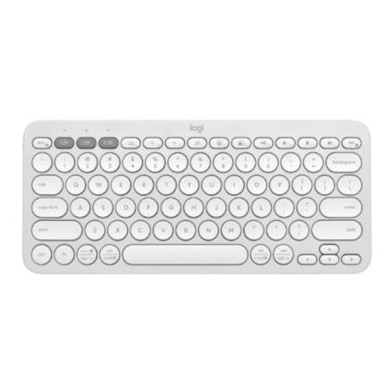Teclado bluetooth logitech pebble keys 2 k380s emparejamiento multidispositivo inalámbrico color blanco