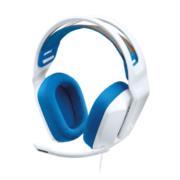 Audífonos logitech g335 gaming micrófono/cable 3.5mm color blanco