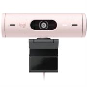Cámara Web Logitech Brio 500 FHD Resolución 1080p Corrección Iluminación Encuadre Automático Color Rosa - Vista 5