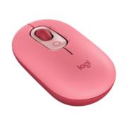Mouse logitech pop inalámbrico emoji personalizable color rosa coral
