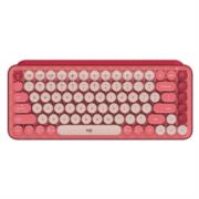 Teclado Logitech Pop Mecánico Teclas Emoji Personalizables Color Rosa Coral - Vista 2