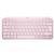 Teclado logitech mx keys mini inal&aacute;mbrico minimalista color rosa