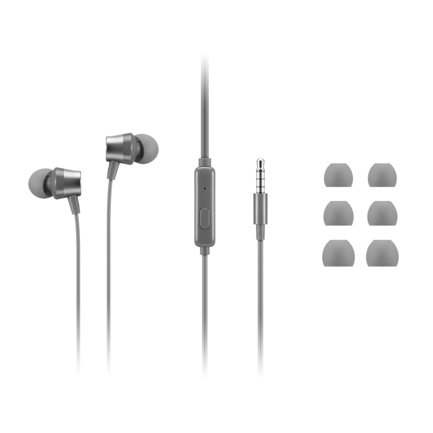 Audífonos Lenovo 110 In-Ear Color Gris - Vista 3