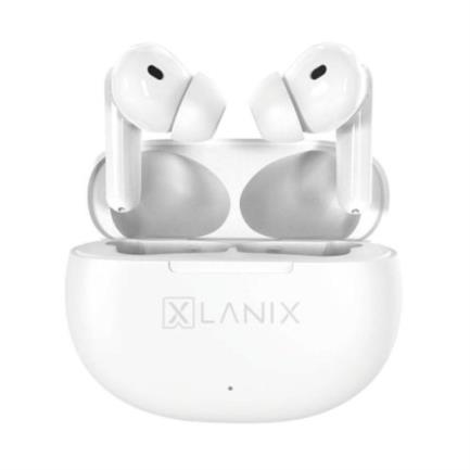 Audífonos inalámbricos lxw2 lanix tws 35mah ipx3 bluetooth con cancelación de ruido color blanco