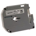 Cinta Brother M231 No Laminada Negro sobre Blanco 12mmx8m Compatibilidad PT85 - Vista 2