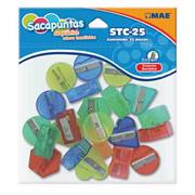 SACAPUNTAS PLASTICO MAE TRANSLUCIDO C/25 PIEZAS - Vista 3