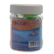 Bote mae con 24 llaveros colores surtidos