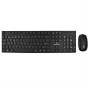 Kit de Teclado y Mouse Perfect Choice Dust Inalámbrico USB Silencioso y Antiderrames Color Negro - Vista 2