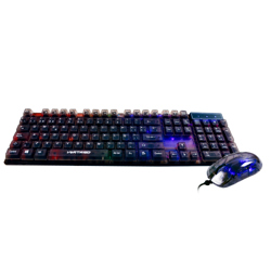 Kit Gamer Perfect Choice Teclado Transparente + Mouse Helumo Alámbrico Ergonómico y Resistente - Vista 7