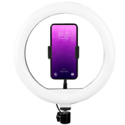 Aro de Luz Perfect Choice de 10 para Streaming con Base Expandible y Tripie - Vista 8