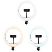 Aro de Luz Perfect Choice de 10 para Streaming con Base Expandible y Tripie - Vista 10