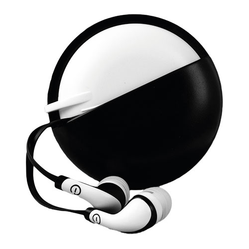 AUDIFONOS PERFECT CHOICE DE VIAJE IN EAR C/MICROFONO NEGRO Y BLANCO - Vista 2
