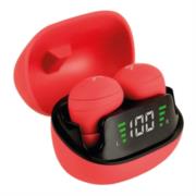 Audífonos Inalámbricos Perfect Choice TWS Mini Tiny Beats con Indicador de Carga Color Rojo - Vista 11