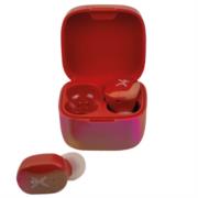 Audífonos Inalámbricos Perfect Choice TWS Brillantes Alcance de 10m Bluetooth Rojo - Vista 9