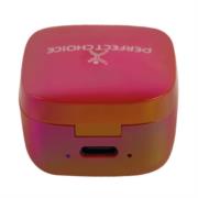 Audífonos Inalámbricos Perfect Choice TWS Brillantes Alcance de 10m Bluetooth Rojo - Vista 13