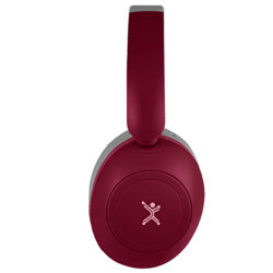 Audifono Perfect Choice Soundia Bluetooth On-Ear Borgoña - Vista 7