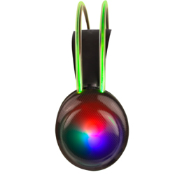 Diadema Gamer Perfect Choice Transparente RGB Helumo ANC 1.8m Alámbrico 3.5mm PVC - Vista 9