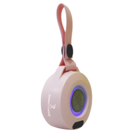 Bocina Perfect Choice Handy Portátil Inalámbrica Batería Recargable Luz RGB Color Rosa - Vista 2