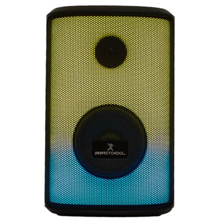 Bocina Perfect Choice Rampage Profesional Portable Rgb 30w Color Negro