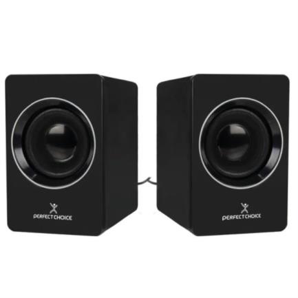 Bocina para computadora mosso perfect choice sonido est&eacute;reo 2.0 conector usb negro