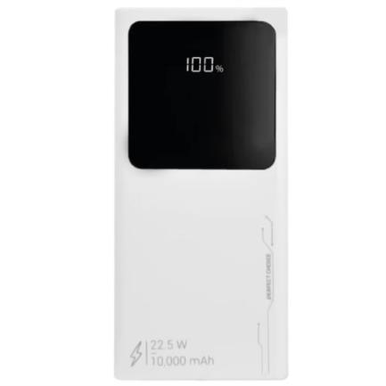 Power bank perfect choice carga r&aacute;pida 10000 mah 22.5w 4 puertos usb micro/a/c color blanco