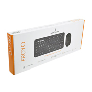 Kit Perfect Choice de Teclado y Mouse Inalámbrico Ergonómico 1000 dpi Froyo Color Negro - Vista 9