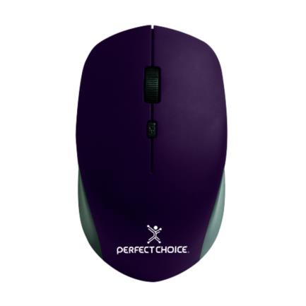 Mouse perfect choice root pro inalámbrico 1600dpi color morado
