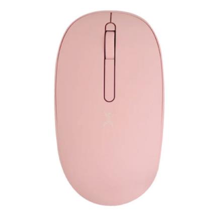 Mouse inal&aacute;mbrico perfect choice whisper 2.4 ghz conector dual usb c/a alcance 10m color rosa