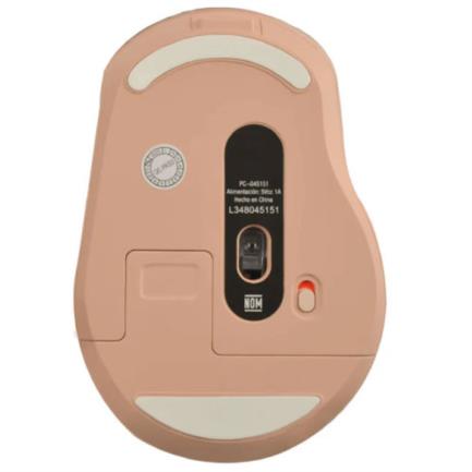 Mouse Perfect Choice Clix Inalámbrico Batería Recargable 6 Botones hasta 1600 DPI Color Caqui 4