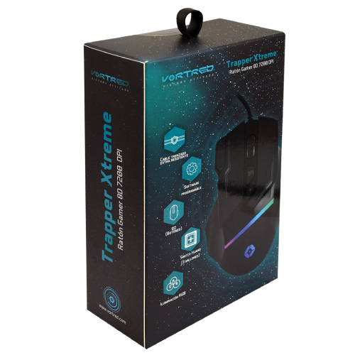 MOUSE PERFECT CHOICE GAMER 8D 7200 DPI  TRAPPER XTREME 4