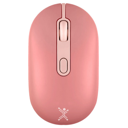 Mouse recargable perfect choice 2.4ghz+bt clic silencioso colori - rosa