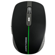 Mouse Inalámbrico Ergonómico Perfect Choice Iluminación RGB Orion 3200 dpi Negro/Gris - Vista 6