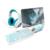 Kit Gaming Vortred Avalanche 4 en 1 Teclado/Mouse/Audífonos/MousePad Color Blanco - Vista 2