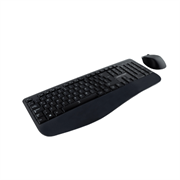 Kit Teclado y Mouse Perfect Choice Inalámbrico Ergonómico Color Negro - Vista 5