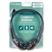 Diadema easy line estéreo sonido alta calidad control volumen color negro