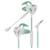Audífonos Gamer Perfect Choice Easy Line Storm Micrófono Desmontable 3.5mm Color Blanco-Verde - Vista 2