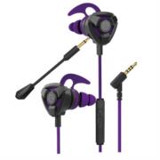 Audífonos gamer perfect choice easy line storm micrófono desmontable 3.5mm color negro-morado