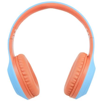 Audífonos perfect choice on-ear inalámbricos bluetooth color azul-coral