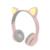 Diadema Perfect Choice Catto Inalámbrica con Luz para Niños Color Rosa - Vista 8
